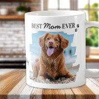 Dog Lover Best Mom Ever Personalized 2 Pet Photo