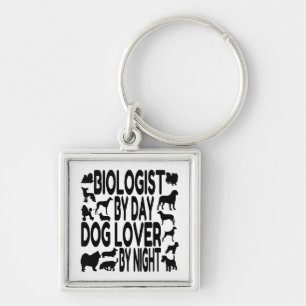 Dog Lover Biologist Keychain