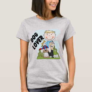 Dog Lover Blonde Boy T shirts and Gifts