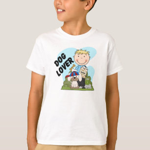 Dog Lover Blonde Boy T shirts and Gifts