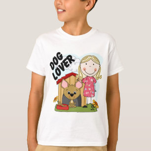 Dog Lover Blonde Girl T-shirts and Gifts