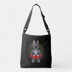 Dog Lover   Brave French Bulldog Fighter Crossbody Bag