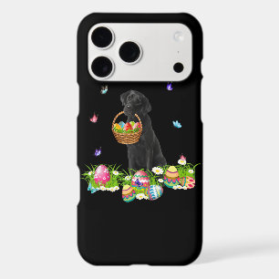 Dog Lover Bunny Black Labrador Dog & Easter Eggs
