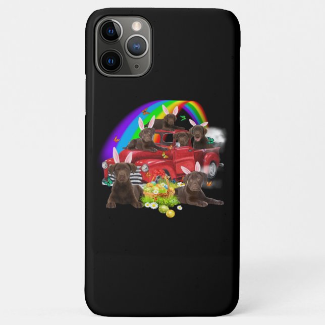 Dog Lover | Bunny Chocolate Labrador Easter Day Case-Mate iPhone Case (Back)