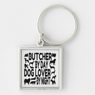 Dog Lover Butcher Keychain