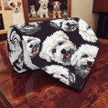 Dog Lover Canine Retro Custom Tie<br><div class="desc">This unique tie is perfect for any dog lover! Featuring a stylish,  retro-inspired design,  this custom tie is sure to make a statement. It's a fantastic way to express your love for your furry friends and add a touch of personality to any outfit.</div>