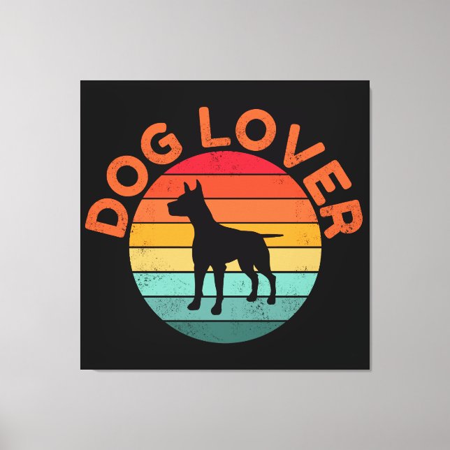 DOG LOVER CANVAS PRINT (Front)