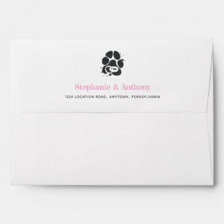 Dog Lover Chalkboard Silhouette Envelope