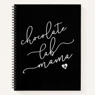 Dog Lover   Chocolate Lab Mama Notebook