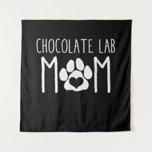 Dog Lover Chocolate Lab Mom Tapestry