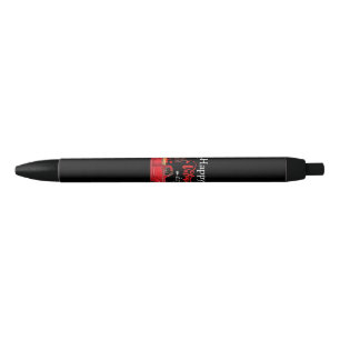 Dog Lover   Chocolate Labrador Happy Valentine Black Ink Pen
