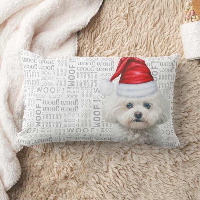 Dog Lover Christmas Coton de Tulear Holiday Lumbar Pillow (Blanket)