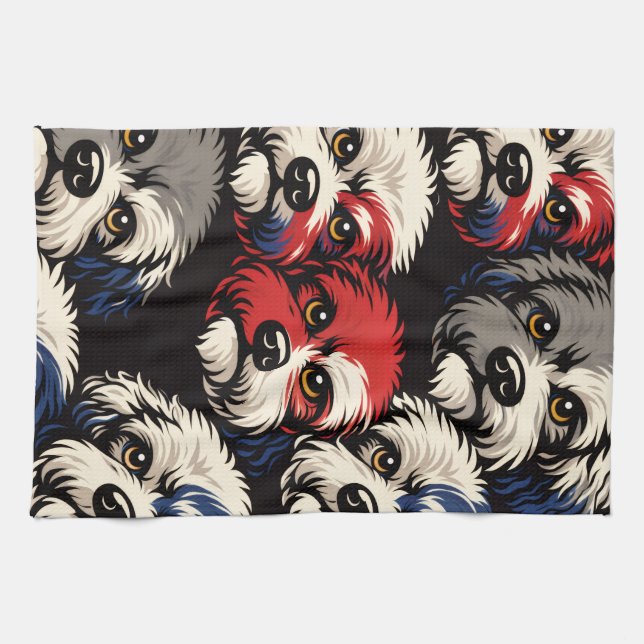 Dog Lover Cockapoo Gift Kitchen Towel (Horizontal)