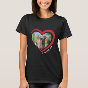 Dog Lover Custom Photo and Name Personalized T-Shirt