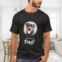 Dog Lover DAD Personalized Cute Puppy Pet Photo