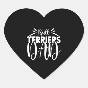 Dog lover dad SVG Heart Sticker