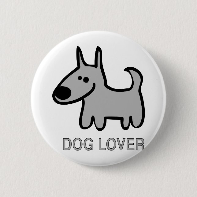 Dog Lover Design! 2 Inch Round Button (Front)