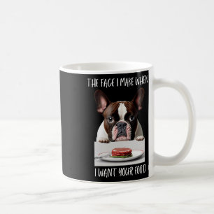 Dog Lover Design Steak Dinner Food French Bulldog  Coffee Mug