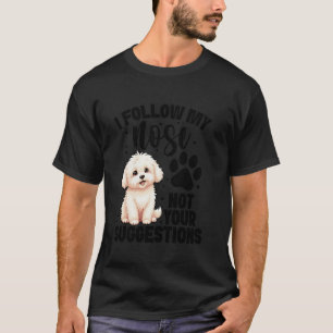 Dog Lover Dog Owner My Nose Puppy Lover Coton De T T-Shirt