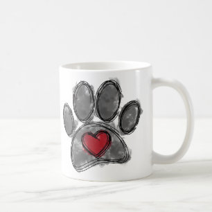 Dog Lover Drawing Watercolor Coffee Mug