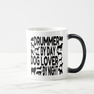Dog Lover Drummer Magic Mug