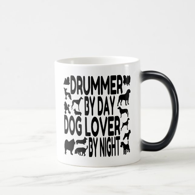 Dog Lover Drummer Magic Mug (Right)