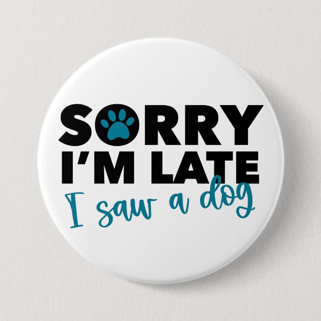 Dog Lover Funny Button (Front)