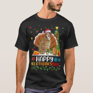 Dog Lover Funny Happy Brittany Spaniel Dog HelloTh T-Shirt