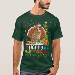 Dog Lover Funny Happy Brittany Spaniel Dog HelloTh T-Shirt