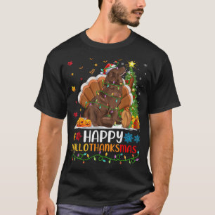 Dog Lover Funny Happy Newfoundland Dog HelloThanks T-Shirt