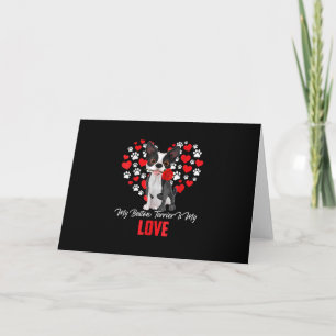 Dog Lover Gift For Womens My Boston Terrier Thank You Card