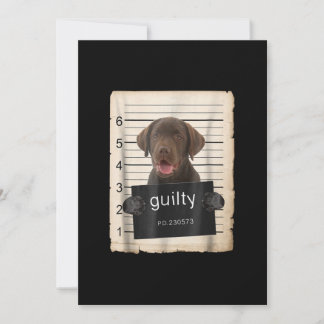 Dog Lover | Guilty Chocolate Labrador Bad Dog Card