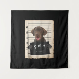 Dog Lover | Guilty Chocolate Labrador Bad Dog Tapestry