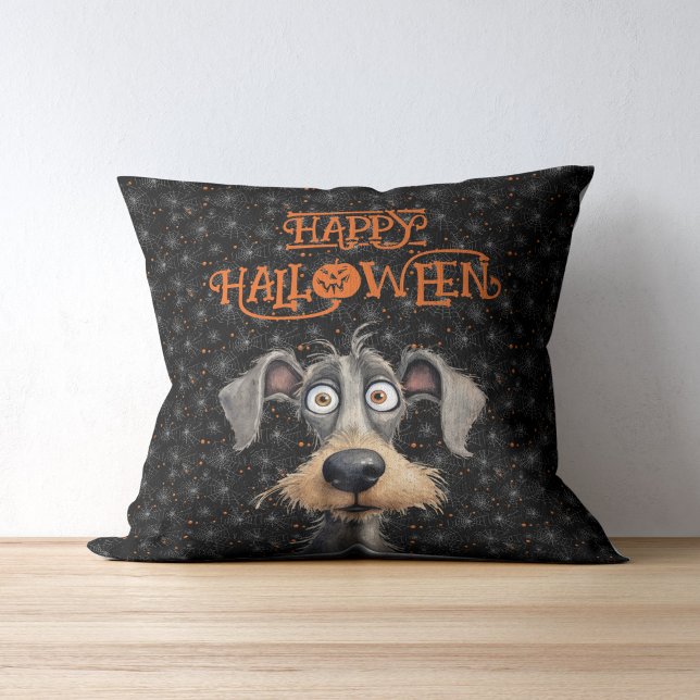 Dog lover Halloween Throw Pillow (Dog lover Halloween Throw Pillow)