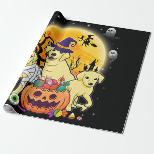 Dog Lover   Happy Halloween Labrador Dog Mummy Wrapping Paper