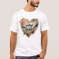 Dog Lover Human Animal Bond Watercolor Heart
