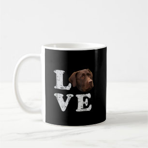 Dog Lover I Love Chocolate Labrador Retriever Coffee Mug