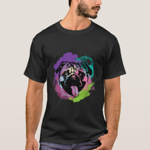 Dog Lover I Splash Art Pug 138 T-Shirt