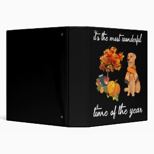 Dog Lover It's The Most Wonderful Time Of The Year Binder