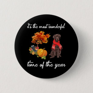 Dog Lover It's The Most Wonderful Time Of Year 2 Inch Round Button