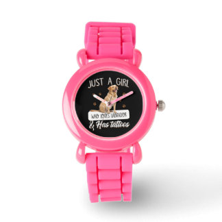 Dog Lover | Just A Girl Who Loves Labrador Tattoos Watch