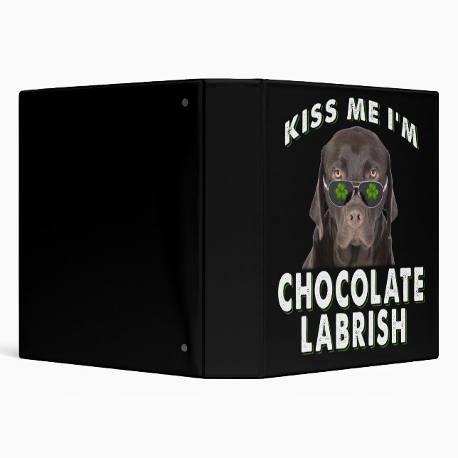 Dog Lover | Kiss Me I'm Chocolate Labrish Binder (Background)