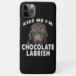 Dog Lover   Kiss Me I'm Chocolate Labrish iPhone 11 Pro Max Case