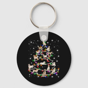 Dog Lover Labrador Christmas Tree Keychain