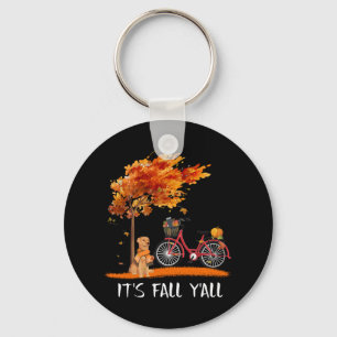 Dog Lover Labrador Retriever It's Fall Y'all Keychain