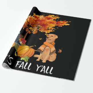 Dog Lover | Labrador Retriever It's Fall Y'all Wrapping Paper