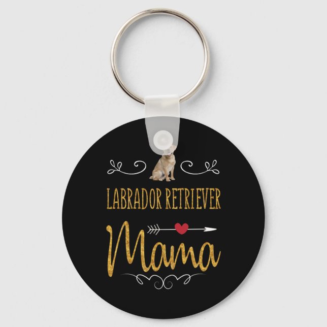 Dog Lover | Labrador Retriever Mama Keychain (Front)