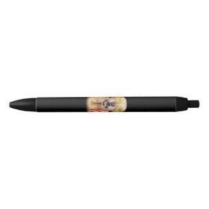 Dog Lover Labrador Retriever USA Flag Black Ink Pen