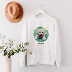 Dog Lover Large Custom Photo Circle with Your Text Sweatshirt
