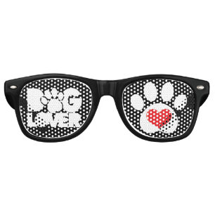 Dog Lover Logo Retro Sunglasses